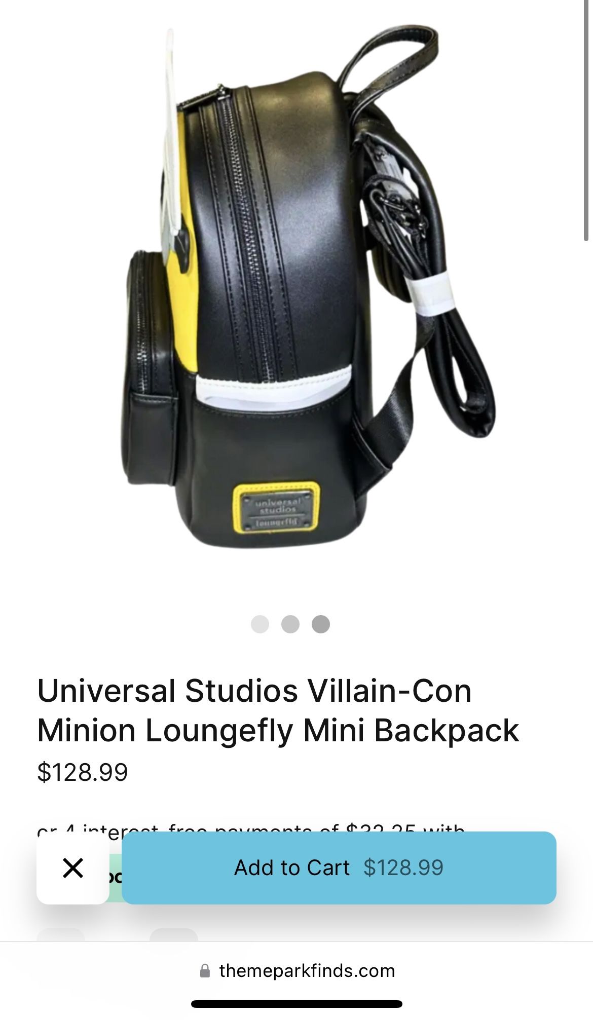 Universal Studios Exclusive - Loungefly® Villain-Con Minion Mini Backpack Universal Studios Loungefly Despicable Me Villain-Con Minion  main image 3