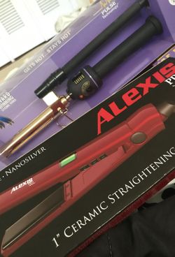 Hair straightener and curled