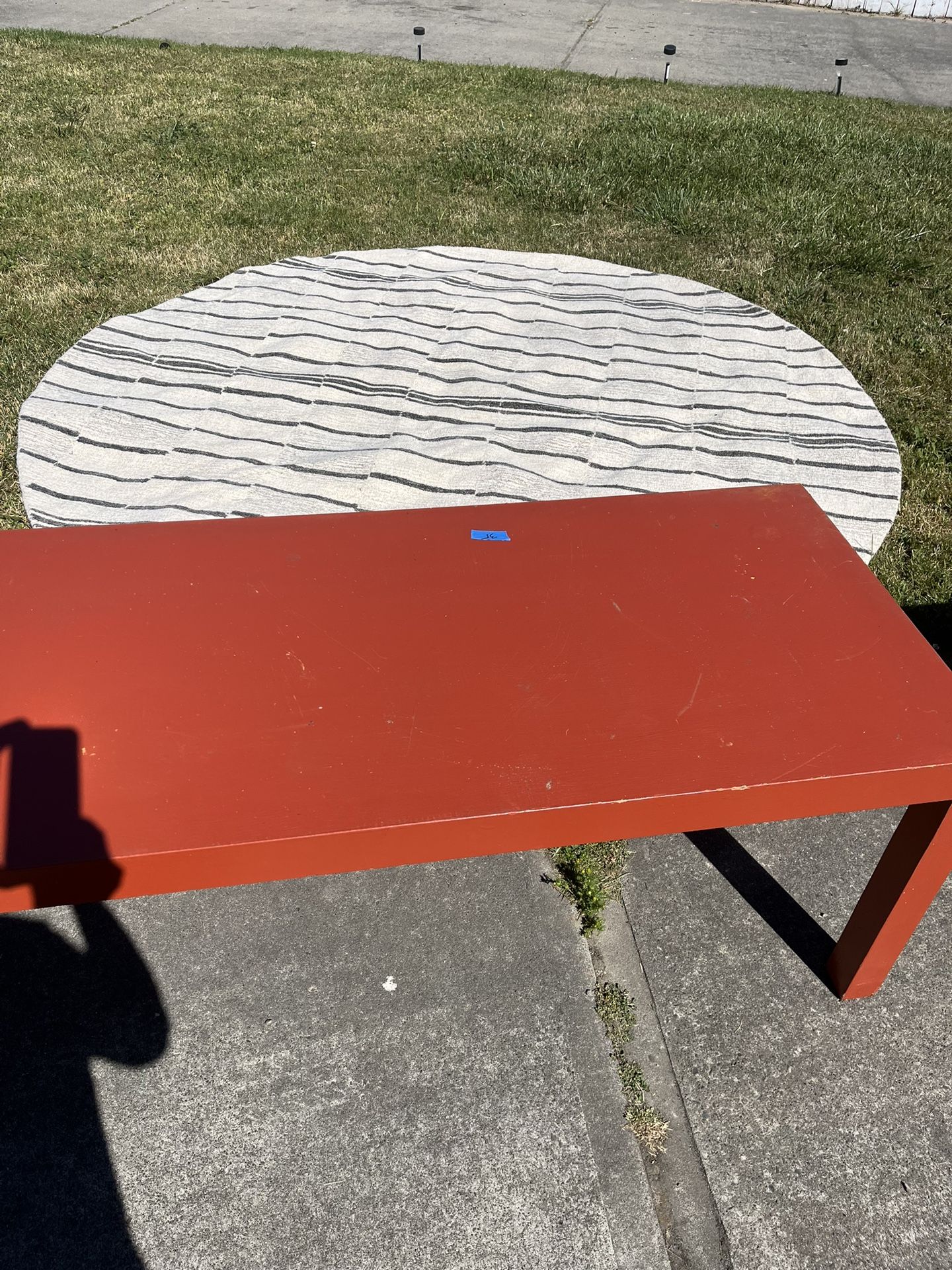 Nice Wooden Red Table