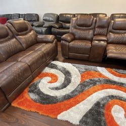 $999! RECLINING SOFA AND LOVESEATS! WE SELL BRAND NEW! WOW! FOR LESS! 