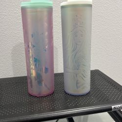  Starbucks Plastic 16 Oz Tumblers 