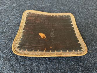 From Africa: handmade decorative Tray with Feet