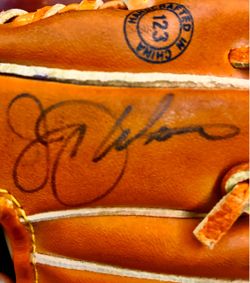 Signed Leather Baseball Glove
