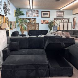 🚛Hot Deal🚛Brand New Pull Up Sectional Couch With Cup Holder $599, Finance Available, Delivery Available 