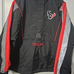 Houston Texans Womens XL Starter Half Zip Jacket $165 Retail

