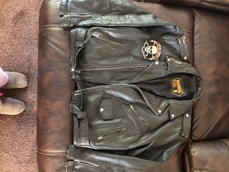 Leather bikers jacket
