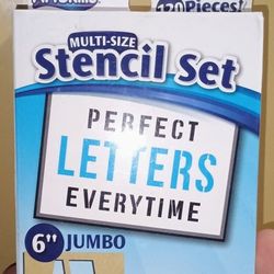 ArtSkills Letter Stencils in 3 sizes, for Signs School Craft Supplies