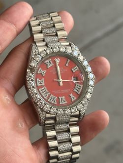 RED DIAL LUXURY WATCH