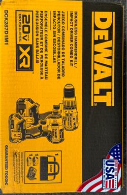 DEWALT BRUSHLESS HAMMERSRILL/ IMPACT DRIVER KIT DCK287D