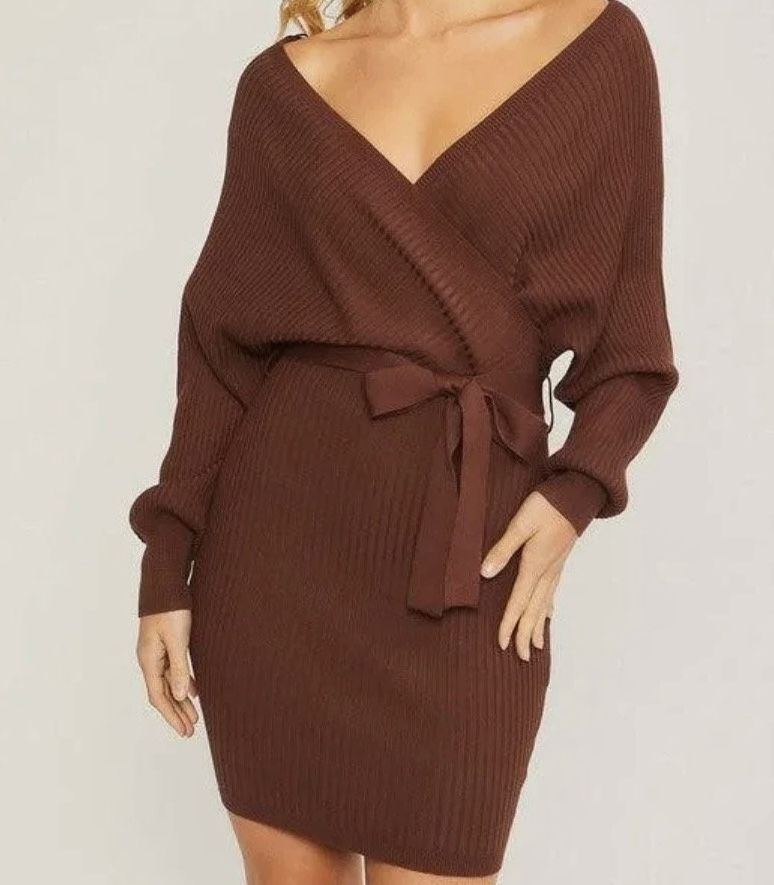 Brown Sweater Dress (small)