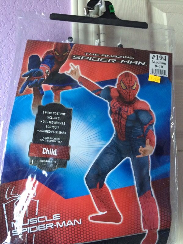 Costume Spider-Man Size 8-10