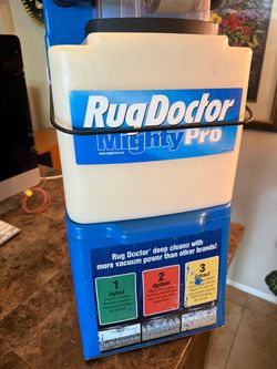 Rug Doctor Wide Track Upright Corded Carpet Cleaner Blue/White WT-C 12B00611