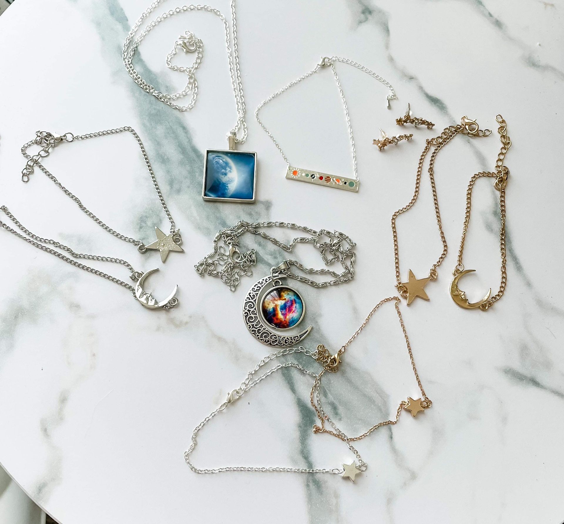 Space Themed Jewelry Bundle - friendship sets