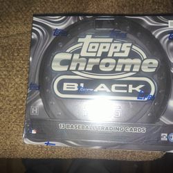 2025 Topps Chrome Black Hobby Box
