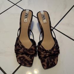 Leopard print Zara heels