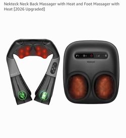 New CORDLESS NECK AND BACK MASSAGER AND FOOT MASSAGER