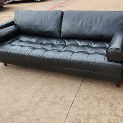 Ladybird 88" Leather Sofa 