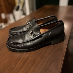 Size 11 Gucci Horse Bitten Rubber Sole Loafers(READ DESCRIPTION)