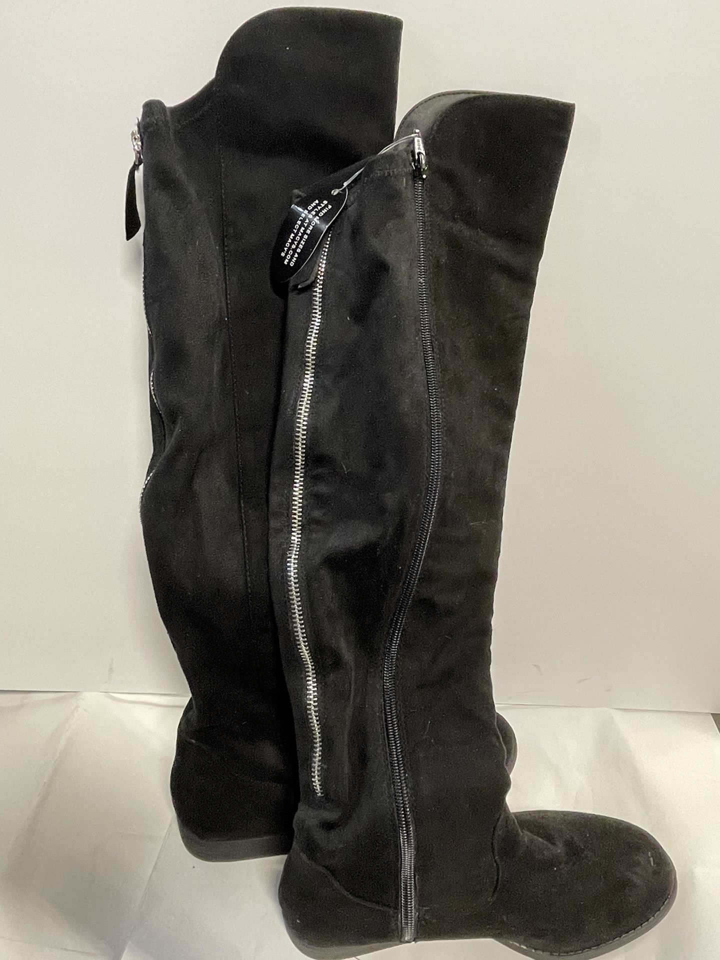 STYLE & CO MILAHP KNEE HIGH BLACK WOMEN BOOTS SIZE 6 1/2