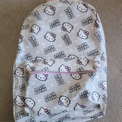 Brand New Sanrio Hello Kitty Backpack Grey And Pink