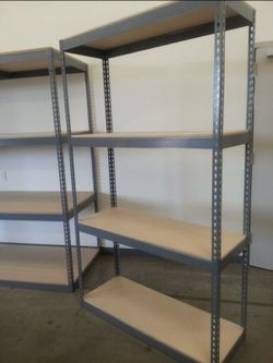 Garage Shelving 48 in W X 18 in D Boltless Industrial Warehouse Rack