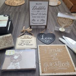 Rustic Lace & Burlap Wedding Items