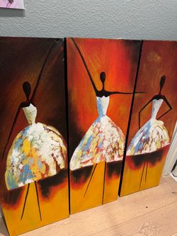 Large 3-Piece Contemporary Artwork