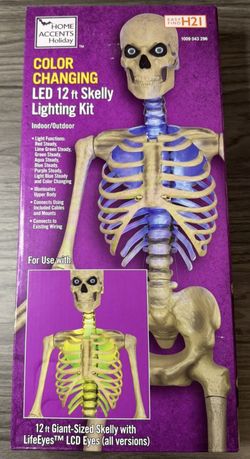 LED Home Depot Holiday Skelly Lighting Kit ONLY! For 12 Ft. Skeleton, Lighting Kit IN HAND !! BRAND NEW!!