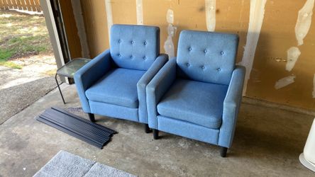 Light blue chairs