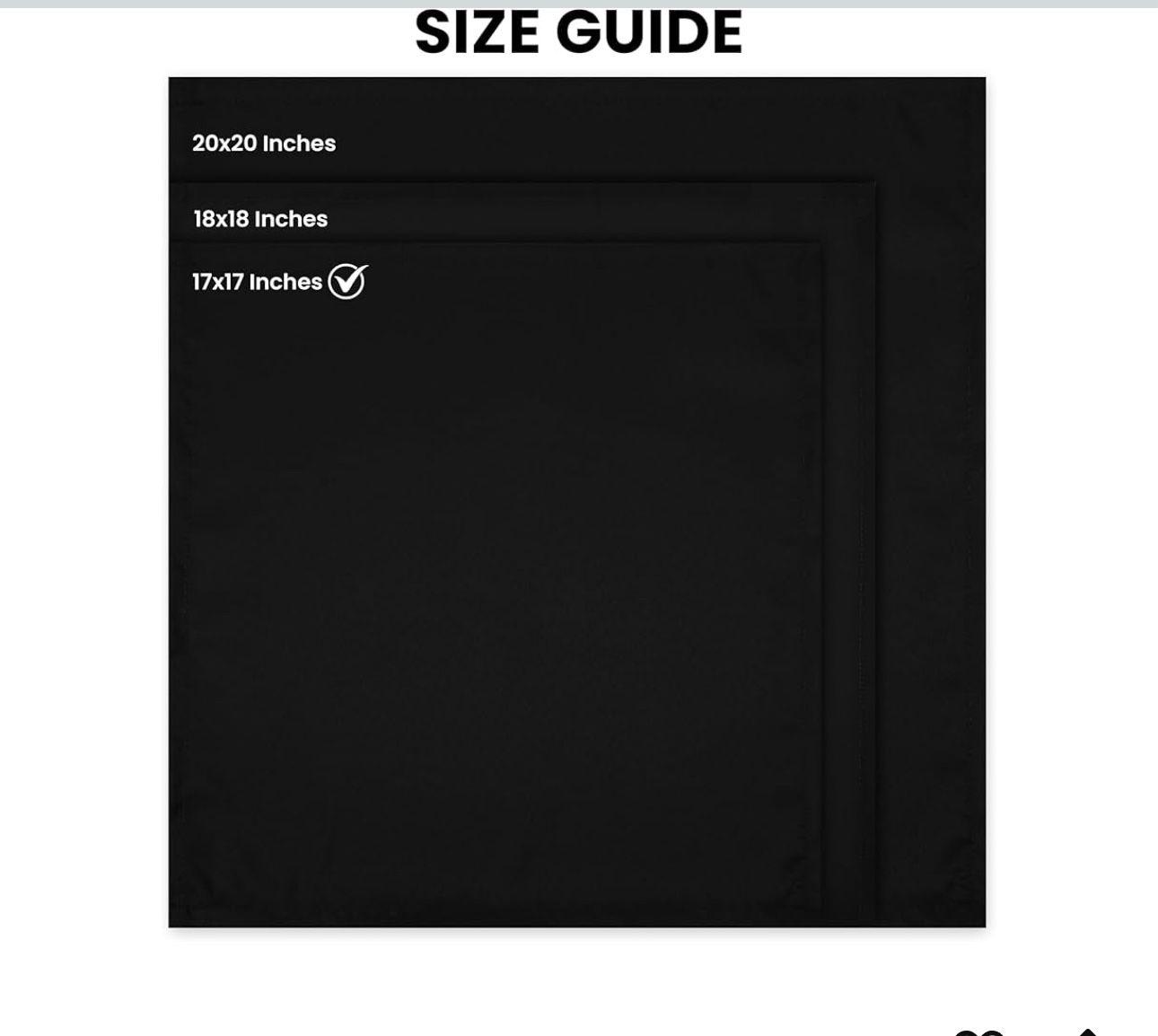70 Cloth Black Napkins