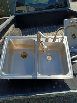 Double stainless sink