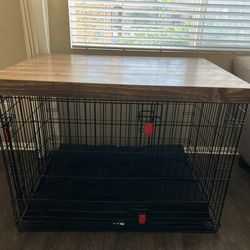 Custom Top For Dog Crate (crate Not Included)