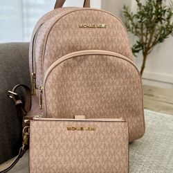 Michael Kors Backpack And Wallet
