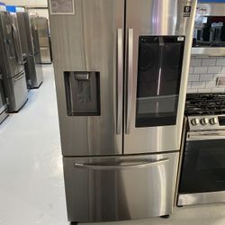 Samsung Stainless Steel 26.5 Cu. Ft. 3-Door French Door Refrigerator With Family Hub