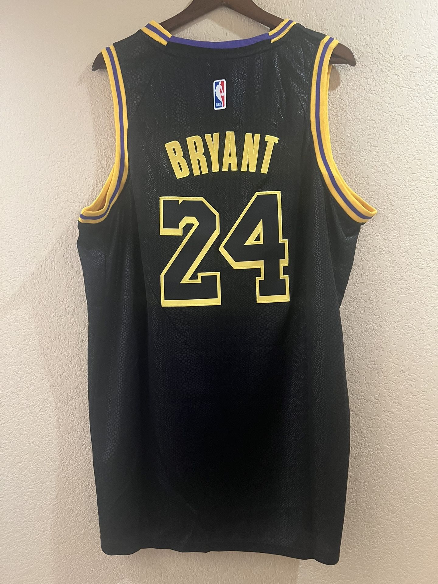 Kobe Bryant #24 Lakers Black Mambo New Jersey Size 52