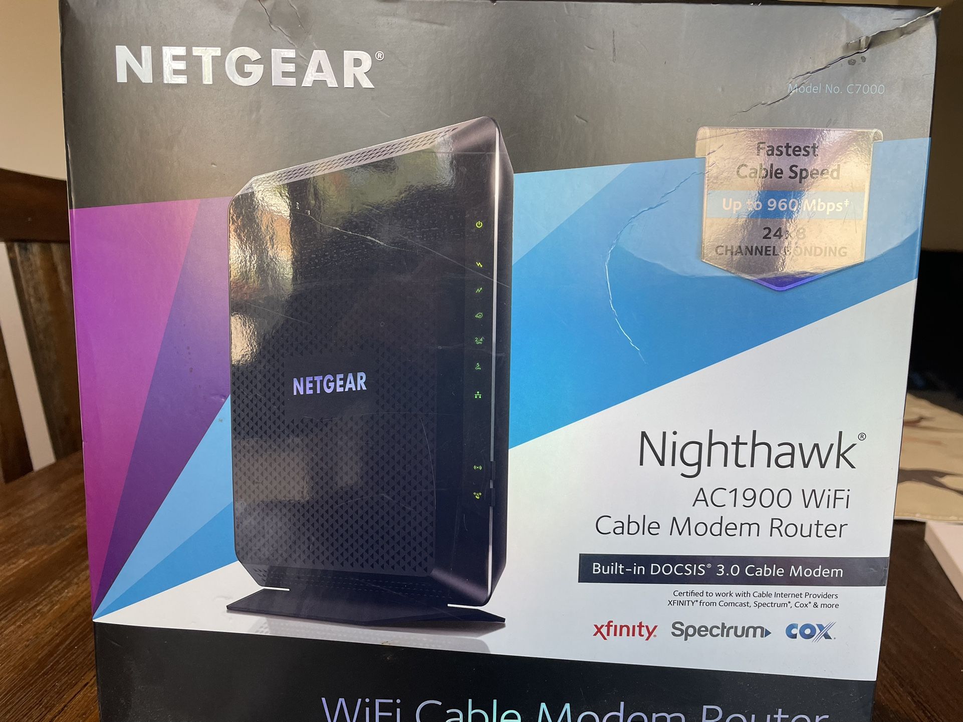 NETGEAR - Nighthawk AC1900 Cable Modem Router