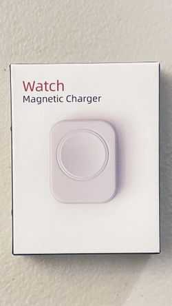 Wireless Magnetic Fast Charger For Apple Watch (White) With Type C Port