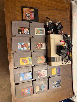 Nintendo NES Console Bundle with 14 Games