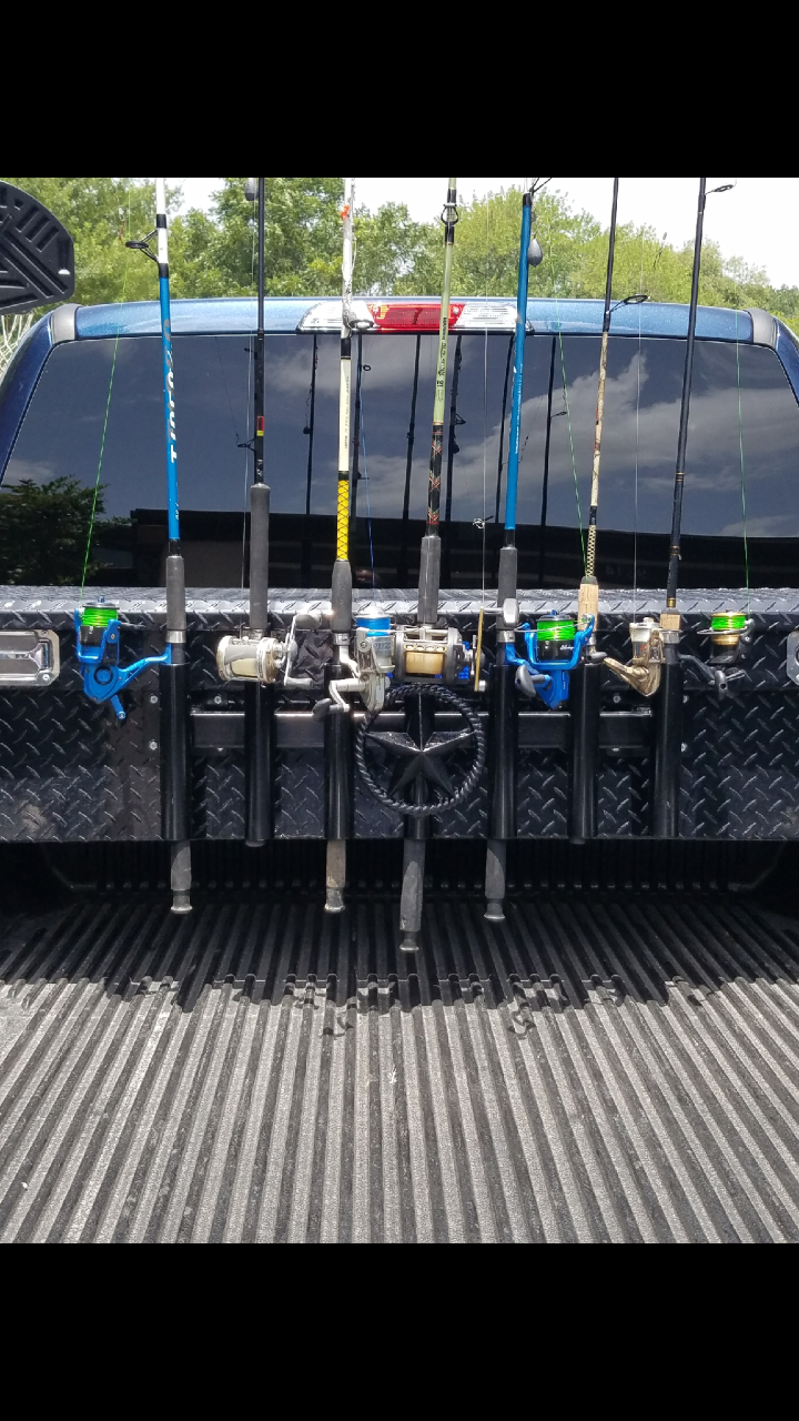 Fishing Rod Holders For Your Hitch Receiver,toolbox Or Slide Behind Cab  Removable for Sale in San Antonio, TX - OfferUp