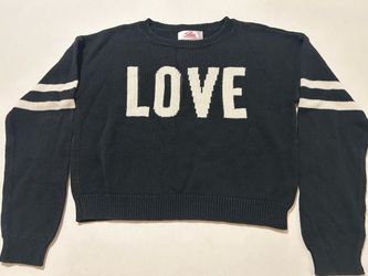 Justice Girls 'Love' Knit Sweater size 10
