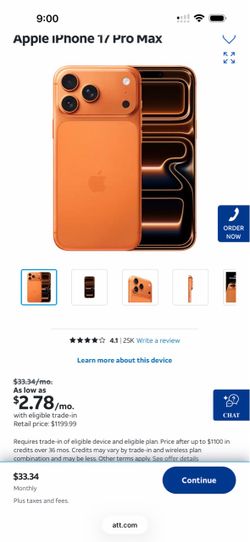 iPhone 17 pro max 256G