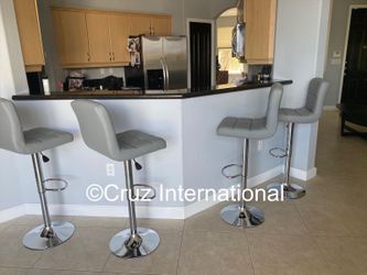 4 brand new gray bar stools