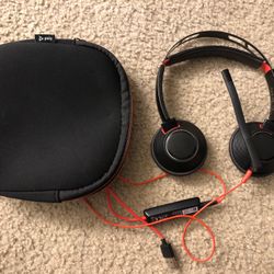 Poly Blackwire Stereo Headset w/ Soft Case