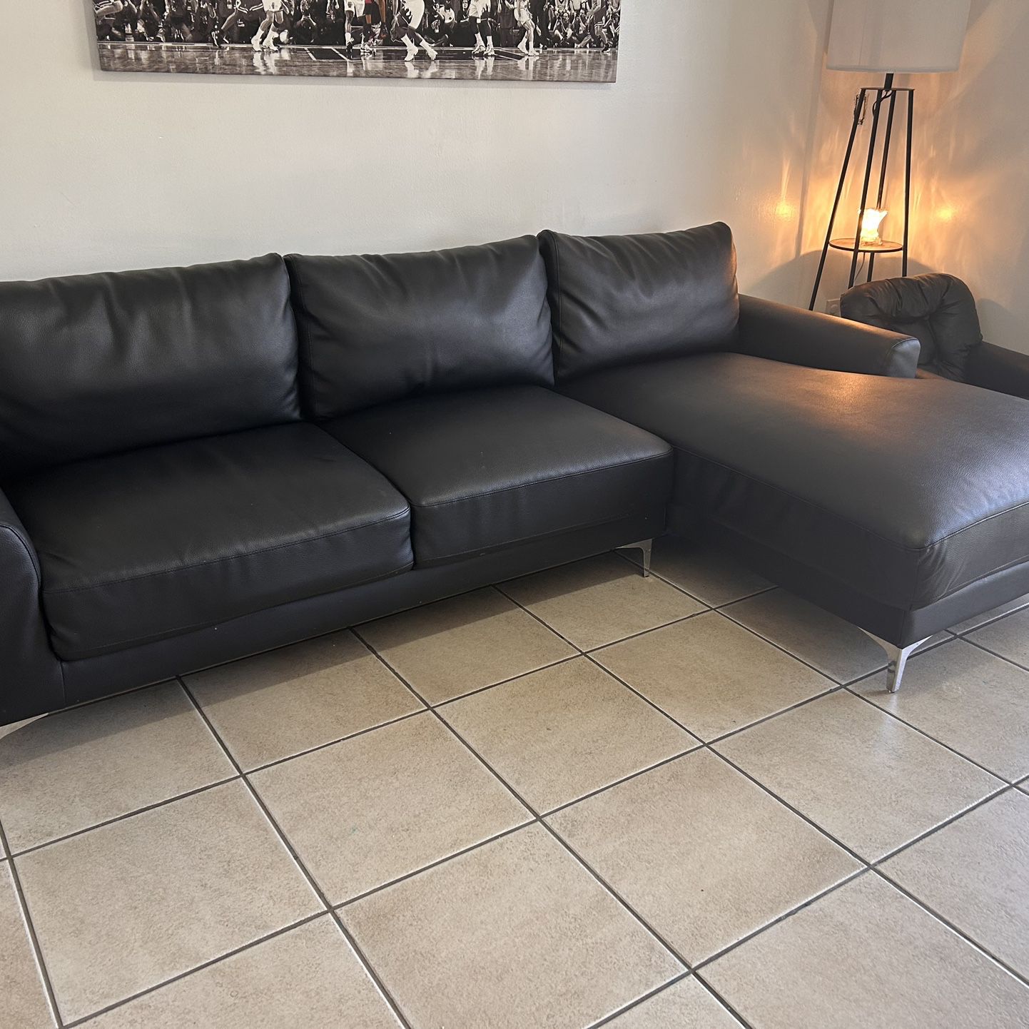 Leather Sectional  