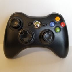  Official Microsoft Xbox 360 BLACK Wireless Controller Genuine Original OEM