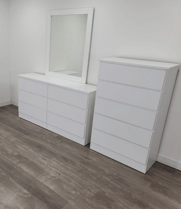 Cómoda Con Espejo Y Gavetero Dresser With Mirror And Chest