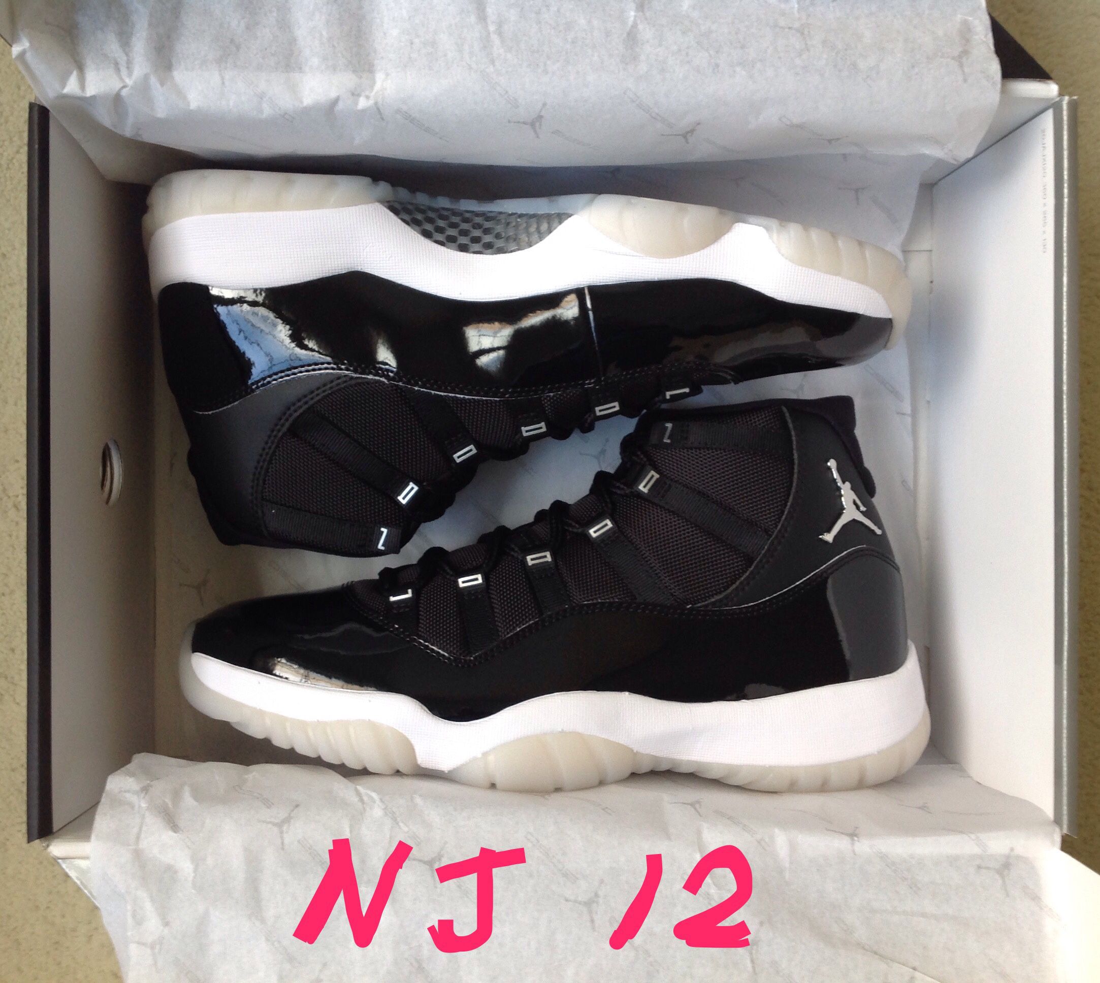 Nike Air Jordan 11 Jubilee Retro XI 25th Anniversary Black Basketball Shoes ⭐️ CT8012-011 ⭐️ Size Sz Men's 12 ⭐️ New Deadstock DS Receipt