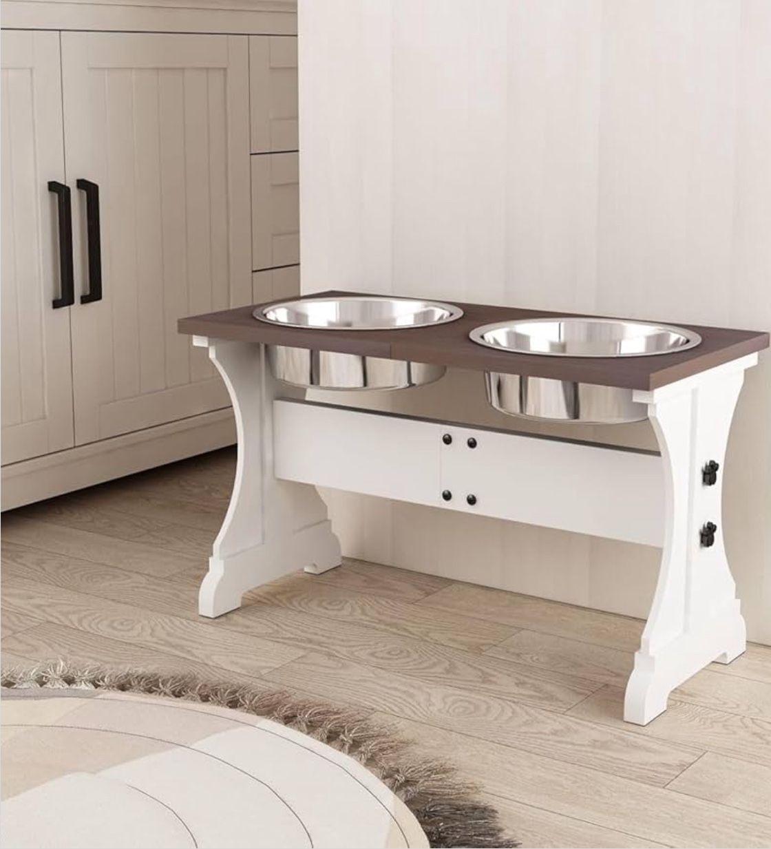 Farmhouse Dog Bowls Stand