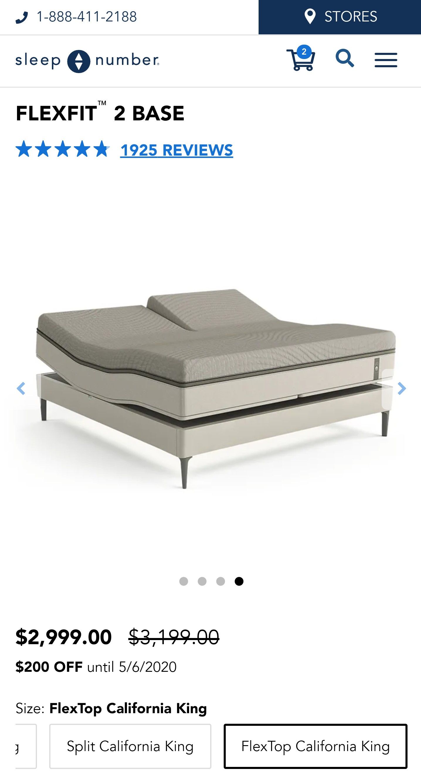 Sleep Number Flexfit 2 BASE ONLY for Flex Top King Bed for Sale in