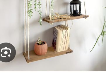Wood Hanging Shelves
